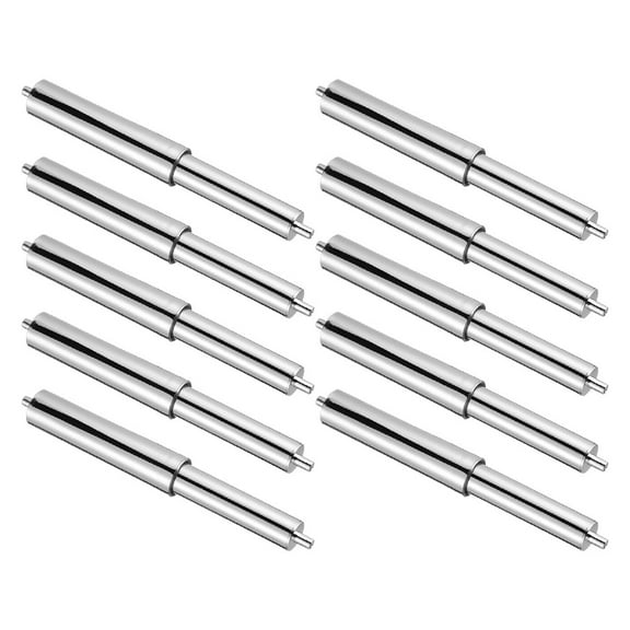 WRITWAA 10Pcs Spring Loaded Toilet Paper Holder Rod Replacement with Adjustable Chrome Roller for Bathroom Use