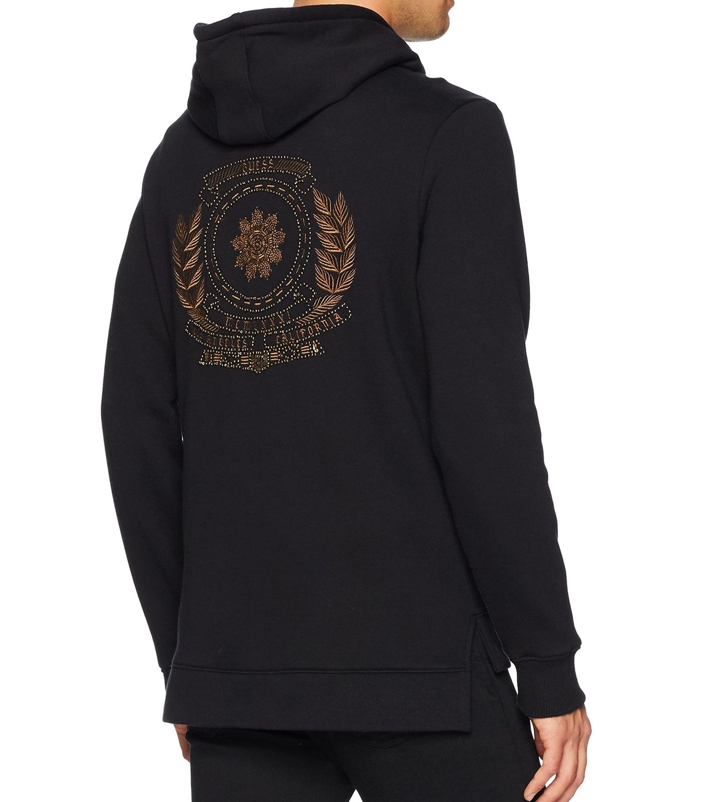 guess embroidered hoodie sweatshirt