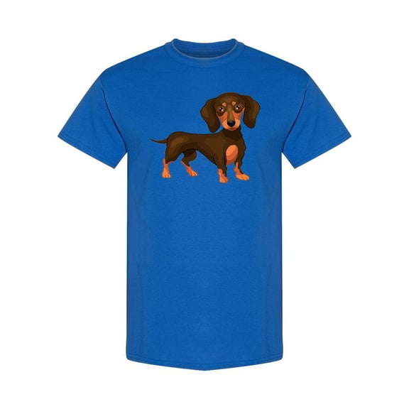 Cute Dachshund Drawing T-Shirt Women -SPIdeals Designs, Female 5X-Large
