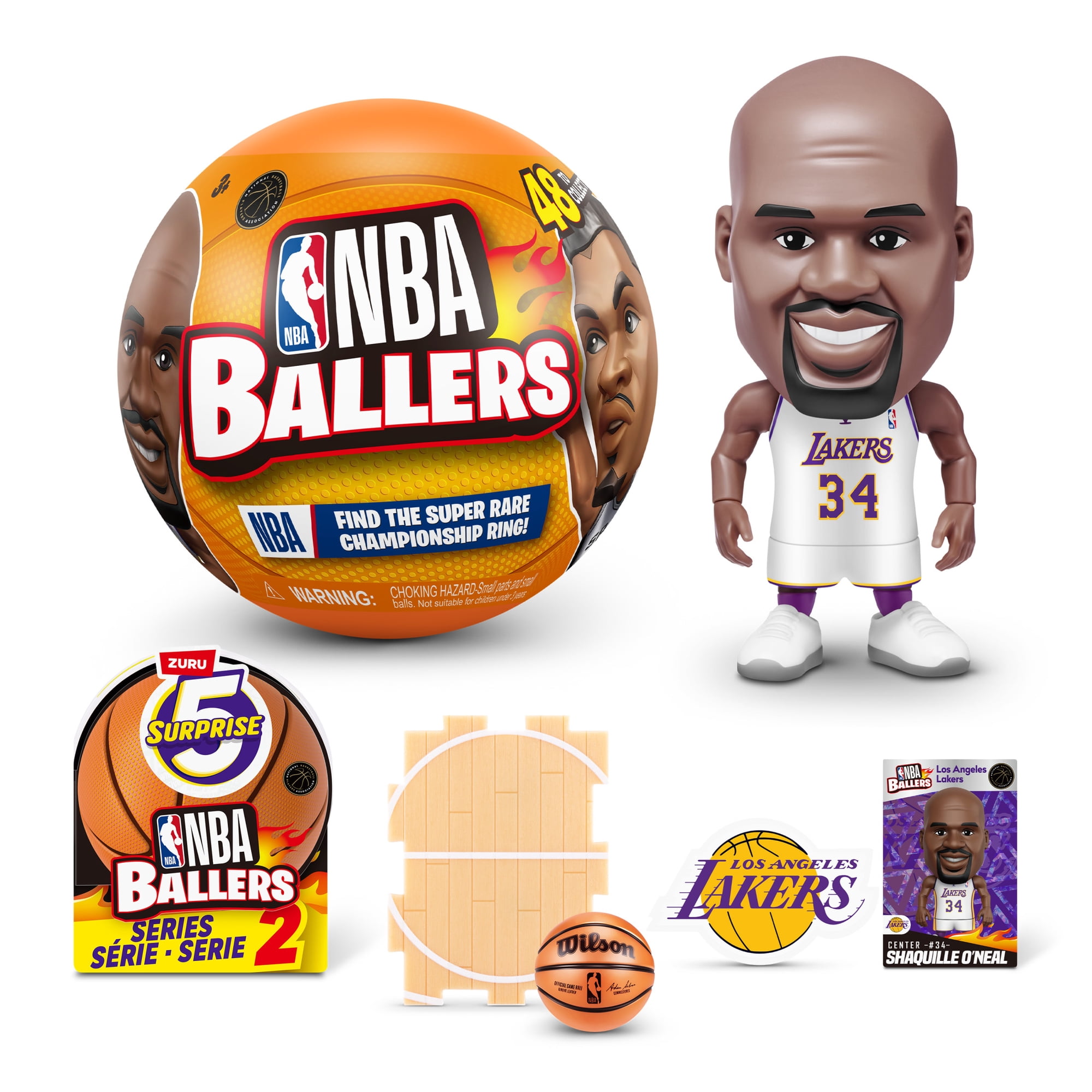 5 Surprise NBA Ballers Series 2 by ZURU - Surprise Unboxing Collectible Toy for Kids Ages 3+
