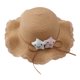 thumbnail image 1 of KAKOWELY 1 sombrero de paja tejido para niños, para verano, playa, protección solar, para exteriores, 1 of 5