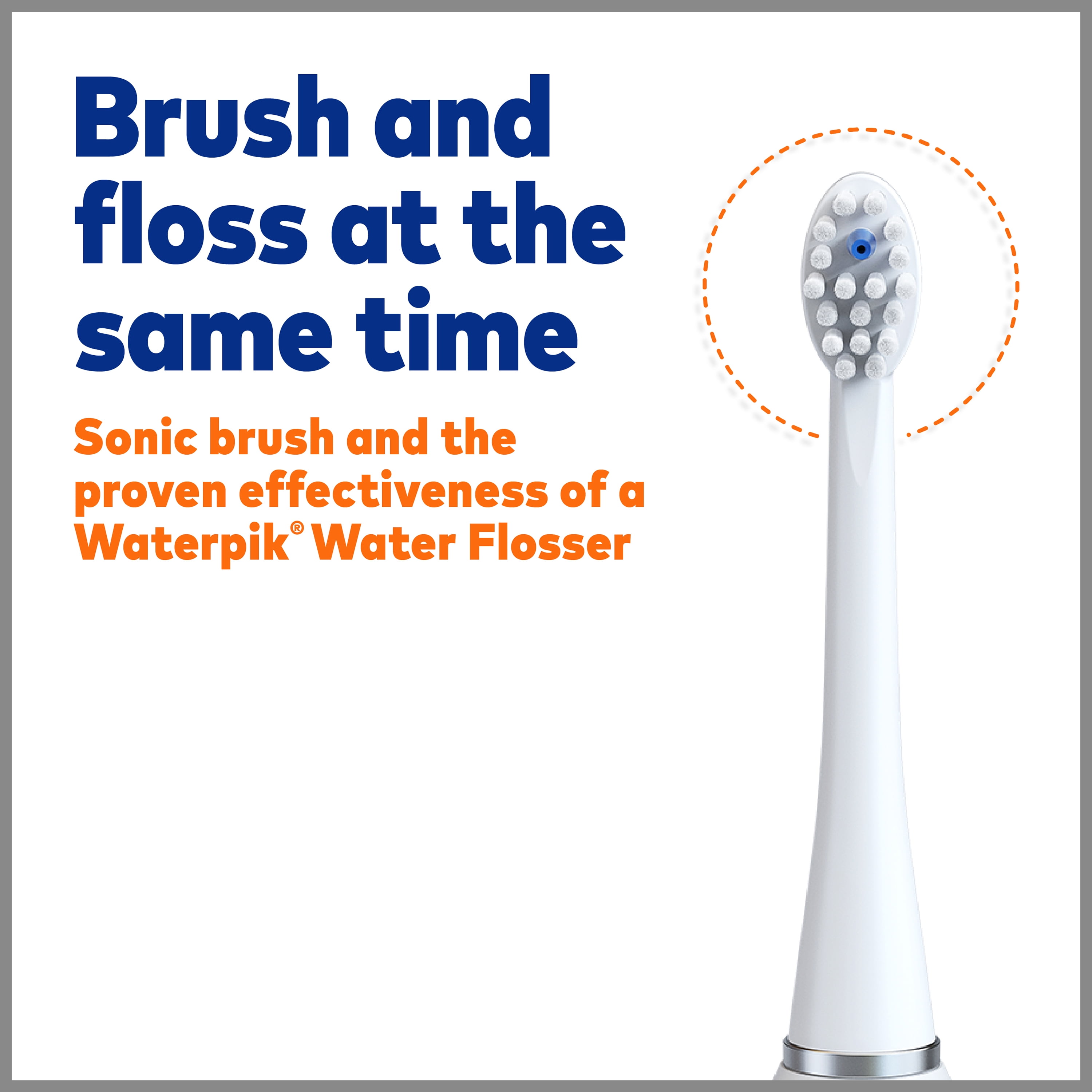 toothbrush that flosses and brushes at the same time