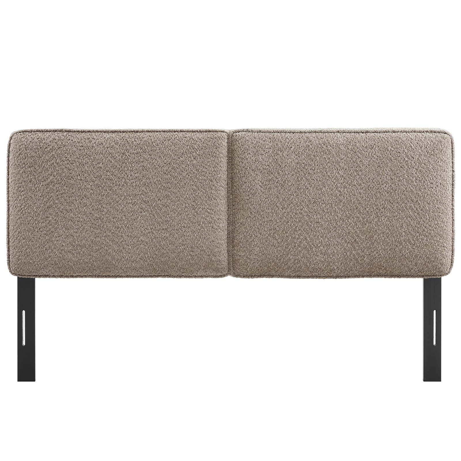 Modway Lindee King Boucle Fabric Headboard, Oatmeal