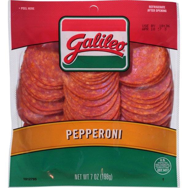 Galileo® Salame Deli Sliced Pepperoni Lunch Meat, 7 oz