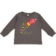thumbnail image 3 of Inktastic Valentine's Day Rocket Ship with Hearts Boys or Girls Long Sleeve Toddler T-Shirt, 3 of 5