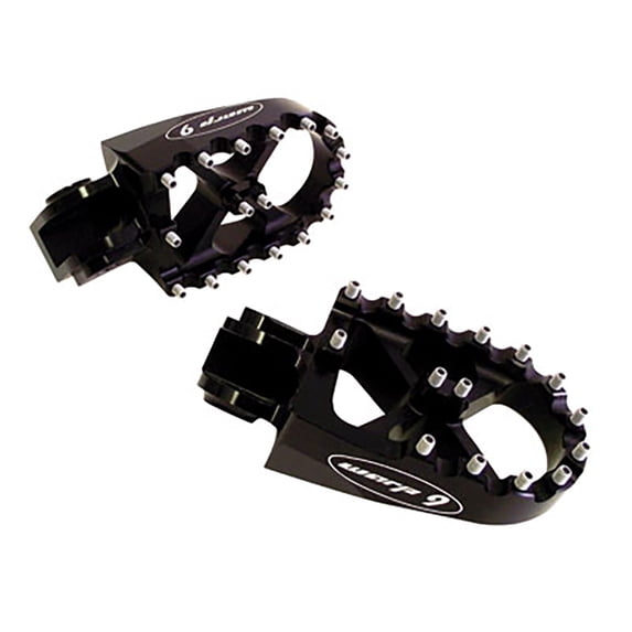 Warp 9 Oversized MX Foot Pegs Black Compatible With Gas Gas MC 85 19/16 2021