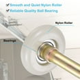 thumbnail image 4 of 8 Pack 1.8" White Nylon Garage Door Rollers, 3.27" Long Stem, White, 4 of 7