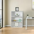 thumbnail image 7 of OSP Home Furnishings Prado 48 inch 3 Shelf White Bookcase Engineered Wood, 7 of 7