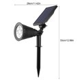 thumbnail image 3 of Solar Powered 4LED Garden Yard Pathway Spotlight Landscape Lamp With 8 To 10 Hours Of Continuous Glow At Night IP65 Waterproof, 3 of 8