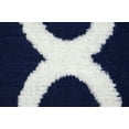 thumbnail image 5 of Mainstays Quatrefoil Navy/White Indoor Area Rug, 45" x 66", 5 of 5