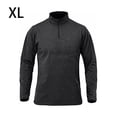 thumbnail image 3 of Qarigey Jersey de media cremallera para hombre, camiseta cálida de manga larga transpirable de Color sólido para niños, ropa interior térmica Camisetas Negro SG Qarigey AP013080-04, 3 of 6