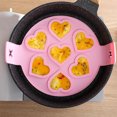 thumbnail image 5 of Fufafayo under $5 3Pcs Pancake maker, Nonstick Pancake Maker Mould, Silicone Egg Cooker with 7 Cavities, Omelette Tool for Breakfast, Easy Flip Pancake Mold for Stovetop, 5 of 9