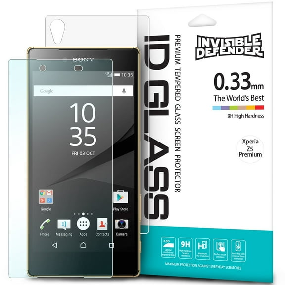 Xperia Z5 Premium Screen Protector - Invisible Defender Glass [TEMPERED GLASS]