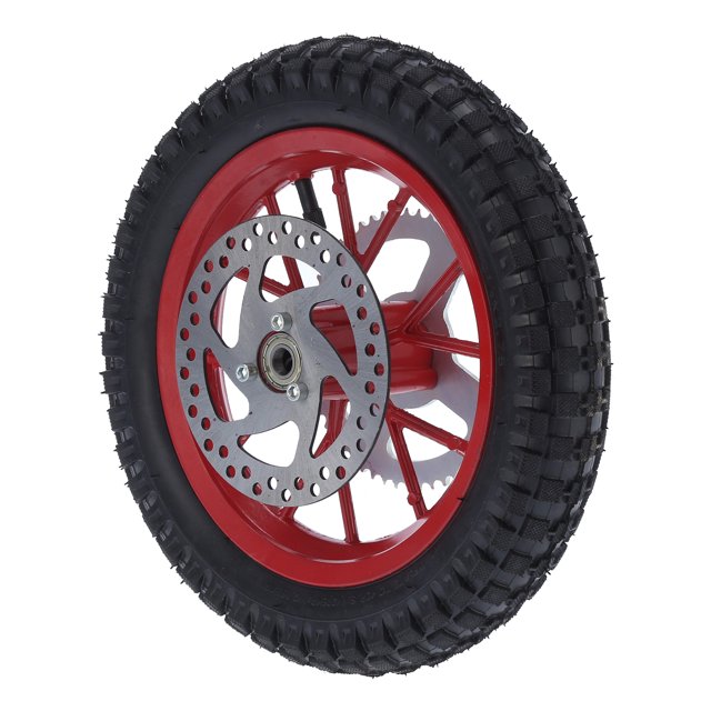 Pocket Bike Rear Wheel,12.5x2.75in Mini Bicycle Rear Anti Skid Wheel Dirt Bike Wheel Built for Professionals