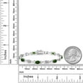 thumbnail image 6 of Gem Stone King 925 Sterling Silver Green Chrome Diopside Tennis Bracelet for Women (4.40 Cttw, Gemstone Birthstone, Oval 6X4MM, 7 inch), 6 of 6