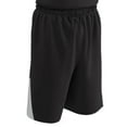 thumbnail image 2 of Champro Sports Slam Dunk Reversible Basketball Shorts, Adult 2X-Large, Black and White, 2 of 3