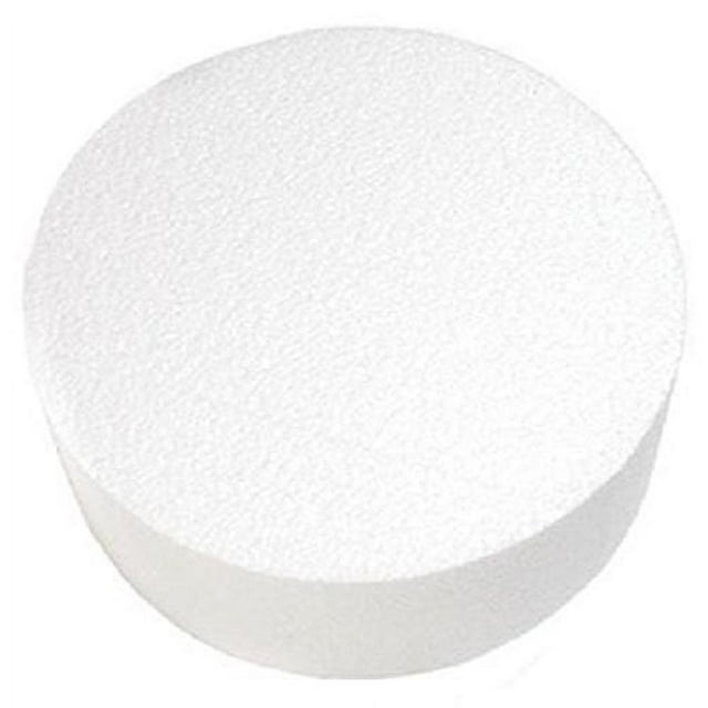Oasis Supply Gâteau Rond Factice, 12 Pouces x 5 Pouces, Blanc