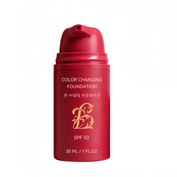 Korean Color Changing Foundation, Tone-Adapting Skin Tint Korean Color Changing Foundation – Skin Tone Adapting Liquid Foundation for Ladies