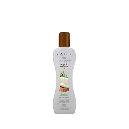 Biosilk SILK THERAPY with ORGANIC COCONUT OIL LEAVE IN TREATMENT FOR HAIR & SKIN