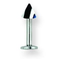 thumbnail image 2 of Designer Stainless Steel Sgss Labret W Acrylic Vert Racer Stripe Cone 14G (1.6Mm) 3/8 (10Mm) Lon Made In China -Jewelry By Sweet Pea Creations, 2 of 2