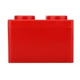 thumbnail image 4 of Caja de almacenamiento de herramientas de maquillaje cosmético de escritorio, organizador de contenedores de bloques de construcción DIY, color rojo, 4 of 8