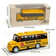 thumbnail image 4 of HLONK Exquisite Exquisite School Bus Toy with Pull Back Mechanism for Kids, 4 of 11