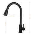 thumbnail image 3 of 1 Set Kitchen Tap with Pull-out Spray Kitchen Mixer Tap 360°Rotate Spout Kitchen Sink Tap with Inlet Hoses, 3 of 8
