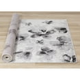 thumbnail image 3 of Northside Decor White Grey Neutral Flowers Frieze Area Rug 7'10" x 10'6", 3 of 5