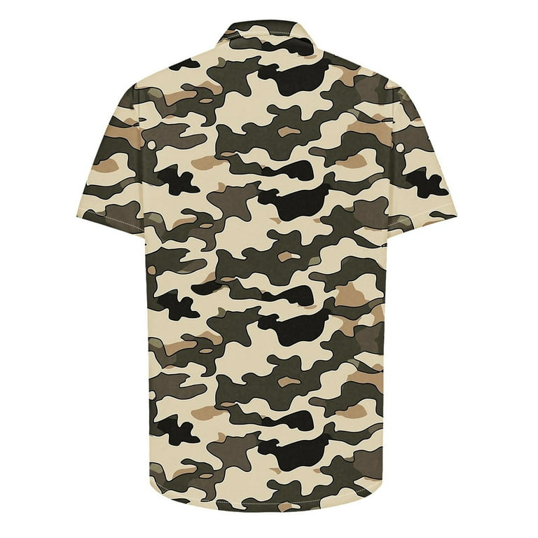 ZRGHAOYLQ Camo Short Sleeve Tee Shirts Vintage Camouflage