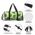 thumbnail image 4 of Pofeuu Broccoli 3 Print Travel Duffel Bag,Sports Tote Gym Bag,Shoulder Weekender Overnight Bag for Women Gym Bag, 4 of 6
