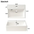 thumbnail image 4 of Harper & Bright Designs 20.28" Black Bathroom Vanity with Sink, Bathroom Storage Cabinet for Small Space, 4 of 20