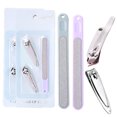 thumbnail image 4 of Yeacher 3PCS Portable Manicure Kits Professional Nail Cutter Nail Files Grooming Kit, 4 of 5