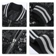 thumbnail image 4 of Allthemen Mens Sequins Casual Zipper Party Bomber Jacket, 4 of 4