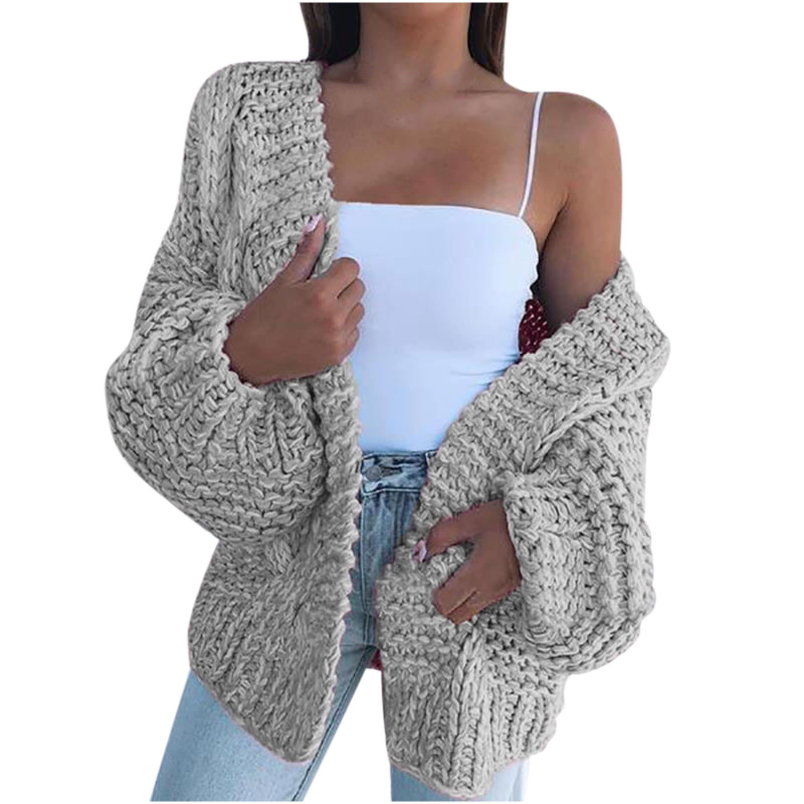Women Fashion Casual Long Sleeve Cardigan Warm Cardigan Sweater