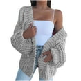 thumbnail image 2 of UPPADA Cardigan Sweaters for Women Oversized Knit Jackets Casual Kimono Cardigans Warm Trendy Knitted Sweater Jackets Gray,XXL, 2 of 4