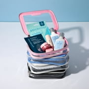 BEAUTYSPACE Periwinkle Color Piped Clear Travel Bag