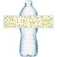 thumbnail image 2 of 20 Gold It’s a Girl Oh Baby Water Bottle Labels; Baby Shower Set of 20 Waterproof Water Bottle Wrappers, Decorations; Gold and White., 2 of 4