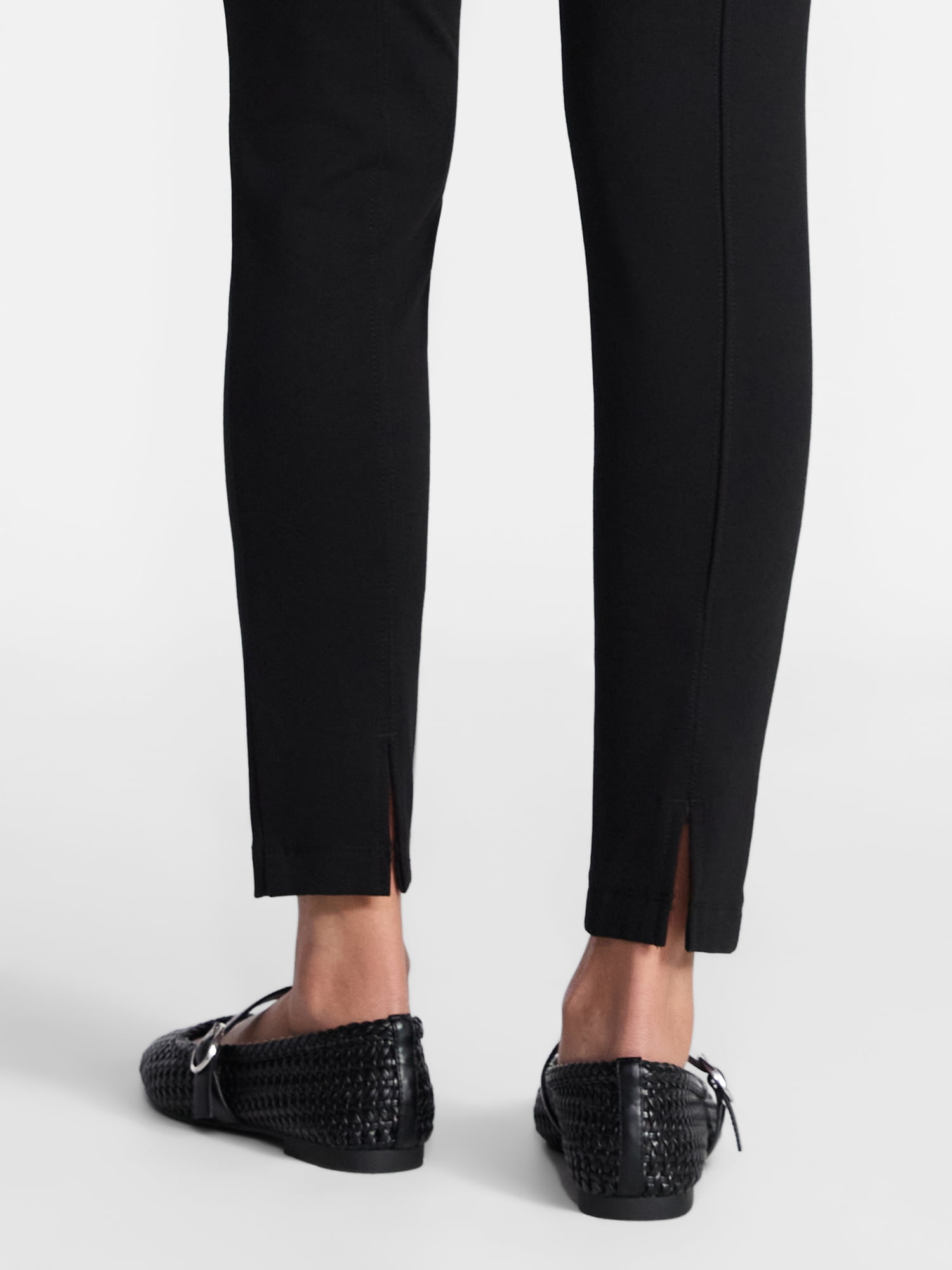 Time and Tru Women's Ponte Knit Skinny Pants, Sizes S-XXXL