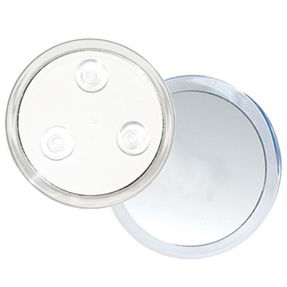 M724 10X Magnification Acrylic 3 Suction Cup Mirror.