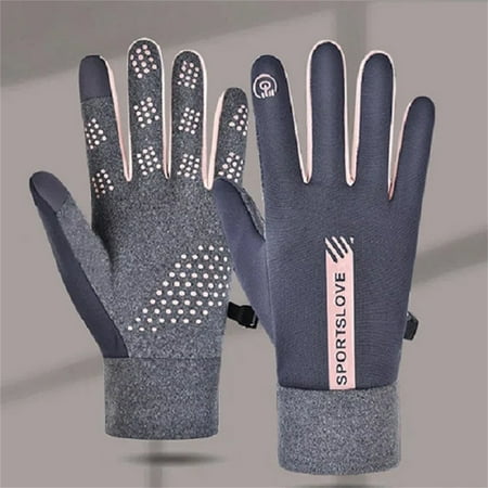 

Gaqring Home Clearance Outdoor Sports Winter Skiing Wind Proof Plush Insulation Long Finger Screen Insulation Gloves
