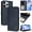 Blue, variant on For iPhone 16 Pro Max Litter Panda Embossing Leather Phone Case with RFID Blocking Card Slot Wallet Magnetic Clasp Lanyard Flip Stand Case,Blue,For iPhone 16 Pro Max
