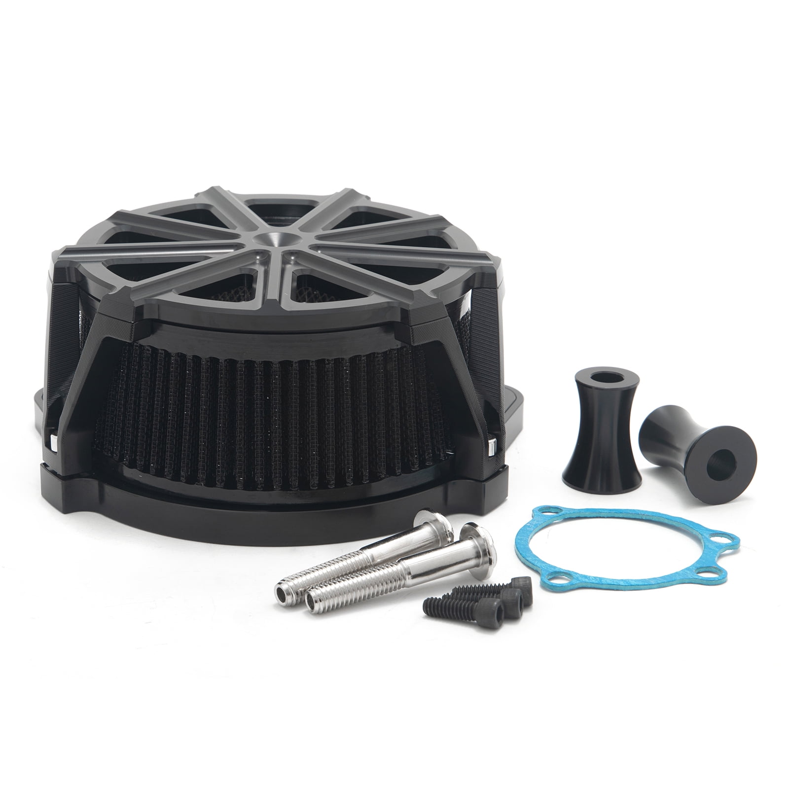 Krator Chrome Billet Aluminum Spike Air Cleaner Kit, CV