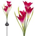 Outdoor Solar Garden Flower stake Lights 2 Pack, Red