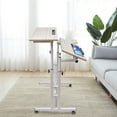thumbnail image 2 of Mobile Home Desk Height Angle Adjustable Working Drawing Desk Tilting Tabletop, 2 of 11