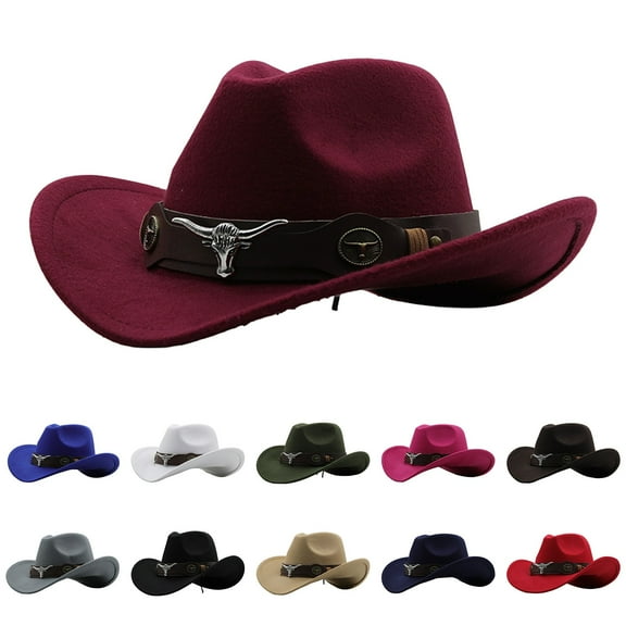 Unisex Woven Cattleman Style Cowboy Baseball Cap Winter Outdoor Hat