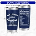 thumbnail image 2 of Retirement Gifts for Men - The Legend Has Retired - Retired Tumbler for Dad, Him, Man, Boyfriend, Husband - 20 Oz Tumbler Best Gift for Retirement Men, Fathers Day, Birthday, Christmas Gifts, 2 of 6