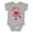 AC-Heather Grey, variant on Ballerina Dance Monkey Girls Baby Bodysuit