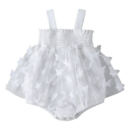 

Mustacti Girls Sleeveless Solid Color Ruffles Romper Bodysuits for Baby Boy 3-6 Months Leotard for Girls Dance 3 Month Girl