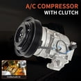 thumbnail image 4 of Aspligo A/C Compressor with Clutch for Honda Accord/Crosstour 3.5L, Acura RDX/TL/TSX, Replaces 38810R8AA01 38900RGLA02 389245G0A01, 4 of 8