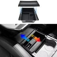 thumbnail image 3 of QHUDLV Front Central Console Armrest Storage Box Organizer Container Tray For KiaE, 3 of 9